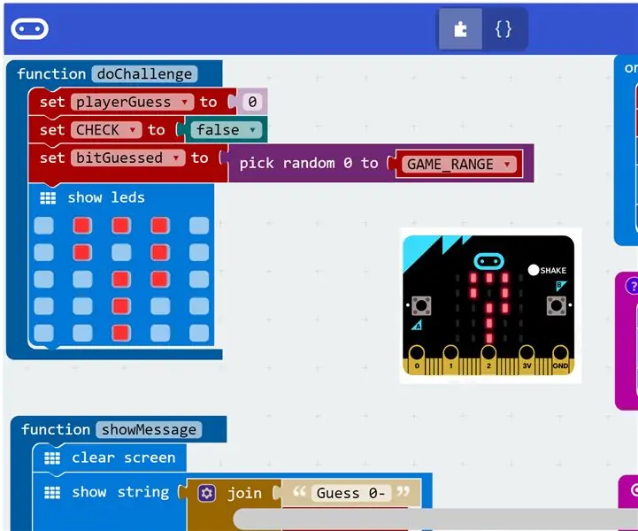 Apa yang Berfikir Bit? Buat Permainan Meneka Ringkas Dengan Microbit BBC !: 10 Langkah