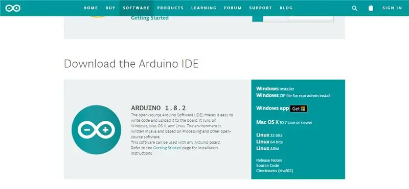 تكوين تركيب Y من IDE من Arduino