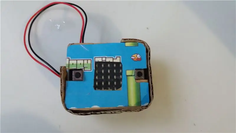 BBC Microbit Flappy Bird spel en koffer