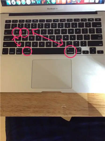 Si të dilni nga një aplikacion dhe të mbyllni dritaren e përparme në MacBook Air