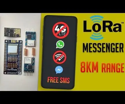 LoRa Messenger til to enheder til distancer Op til 8 km: 7 trin