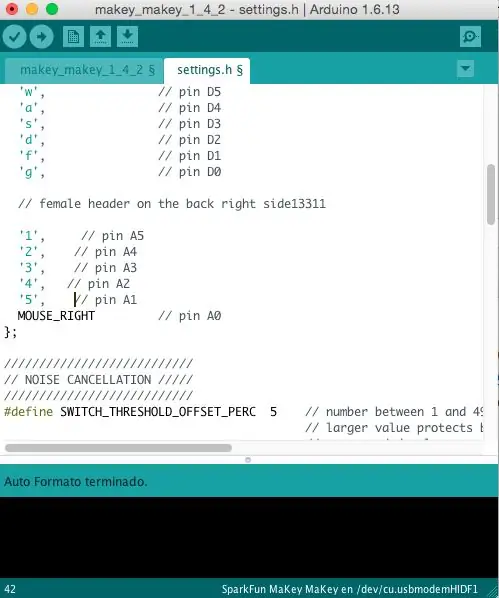 La Programación (makey Makey at Arduino IDE)