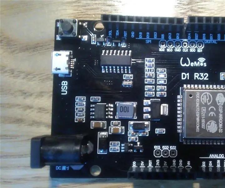 Kako postaviti i koristiti WeMos TTgo ESP32 Uno D1 R32: 3 koraka