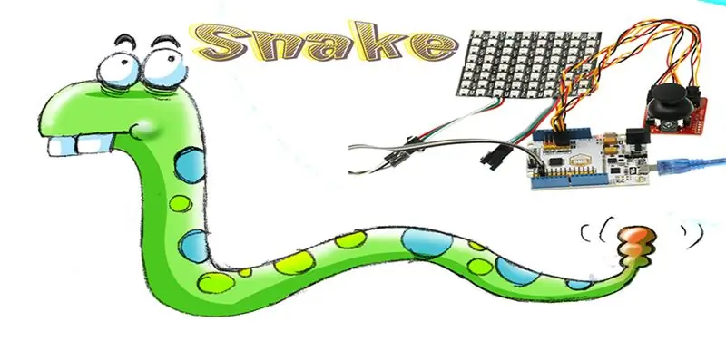 NeoPixels Matrix ： Snake Game