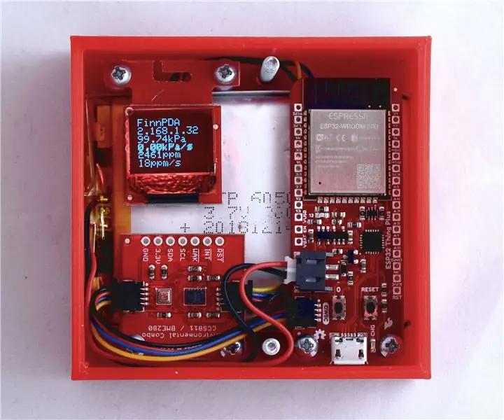 Sensor de qualidade do ar DIY + caixa impressa em 3D: 6 etapas