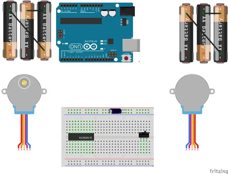 Colocação de capacitor e peça