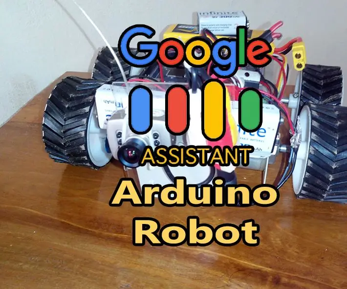 Arduino istifadə edən Google köməkçisi robotu: 3 addım