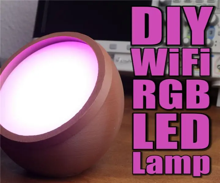 DIY WiFi RGB LED Lamp: 6 ደረጃዎች (ከስዕሎች ጋር)