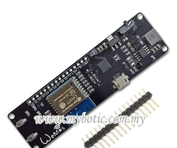 Jinsi ya Kutumia Wemos ESP-Wroom-02 D1 Mini WiFi Module ESP8266 + 18650 kwa Kutumia Blynk: Hatua 10