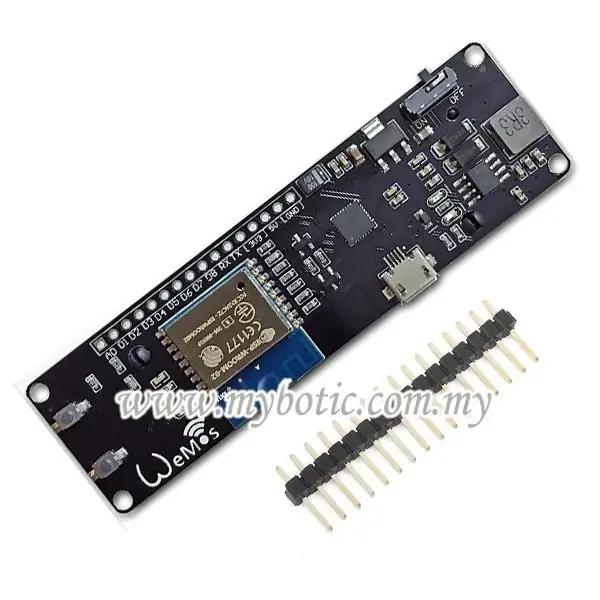 วิธีใช้ Wemos ESP-Wroom-02 D1 Mini WiFi Module ESP8266 + 18650 โดยใช้ Blynk