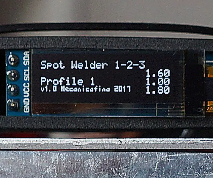 Doa Welder 1-2-3 Firmware ya Arduino: Hatua 7 (na Picha)