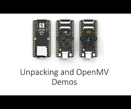 Sipeed MaiX Bit OpenMV Demos - Visão computacional: 3 etapas