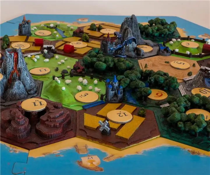 3D Catan. Projektuar, printuar dhe pikturuar në 3D