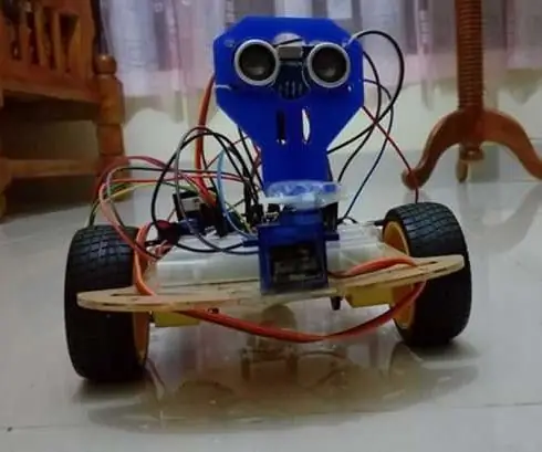 To'siqlardan qochadigan robot (Arduino): 8 qadam (rasmlar bilan)