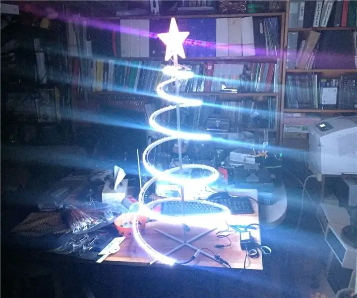 የ LED Spiral Tree: 4 ደረጃዎች (ከስዕሎች ጋር)