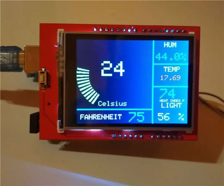 Stație meteo 2.4 TFT Arduino cu senzori multipli: 7 pași