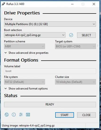 Memasang RetroPie