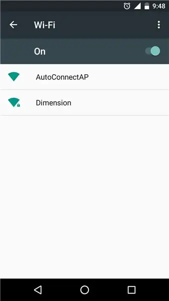 NodeMCU eller Mercury Droid System Web Server Network Settings