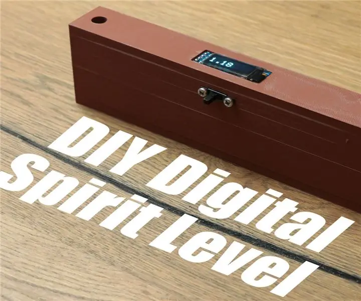 Уровень DIY Digital Spirit: 5 шагов (с изображениями)