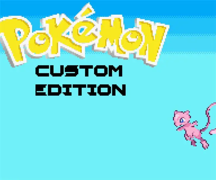 Uređivanje pozadine ekrana naslova GBA Pokémona: 9 koraka