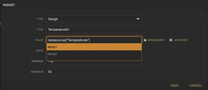 Parādiet datus vietnē Freeboard.io (2)