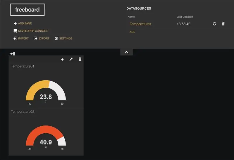 แสดงข้อมูลบน Freeboard.io (2)