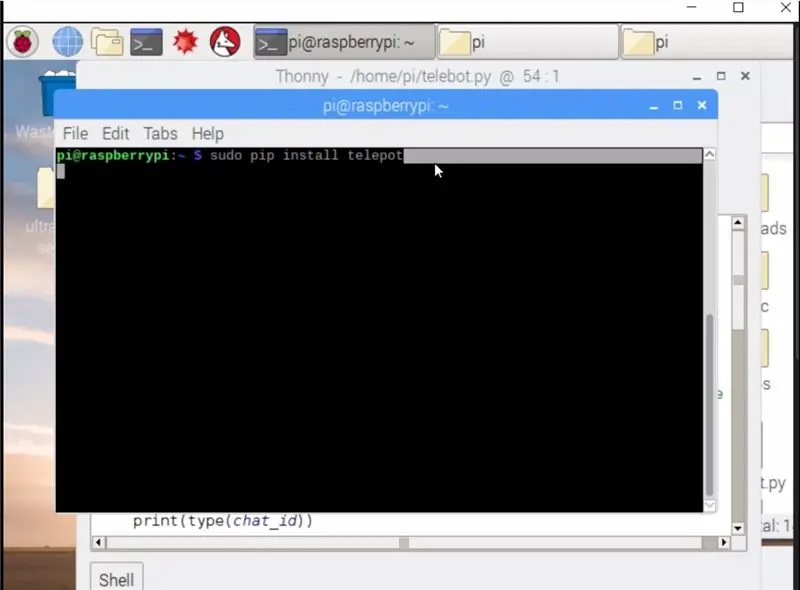 A Bot telepítése a Raspberry Pi -be