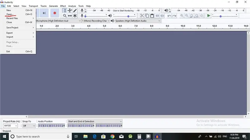 Konvertujte MP3 na WAV súbor pomocou Audacity