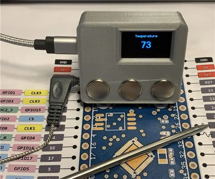 Termómetro de cocina con sonda de temperatura ESP32 NTP con corrección Steinhart-Hart y alarma de temperatura: 7 pasos (con imágenes)