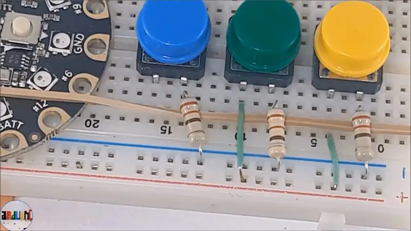 Construcción: Pulsadores Y 5V