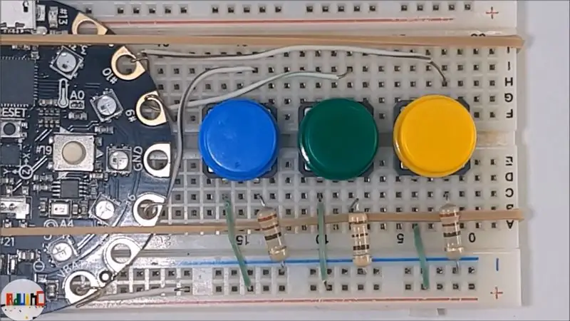 Construcție: Pulsadores Y Puertos Digitales De La CircuitPlayground