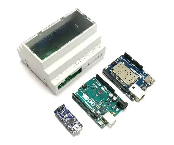 Arduino YUN, UNO жана Nano үчүн DIN Rail Mount: 7 кадам