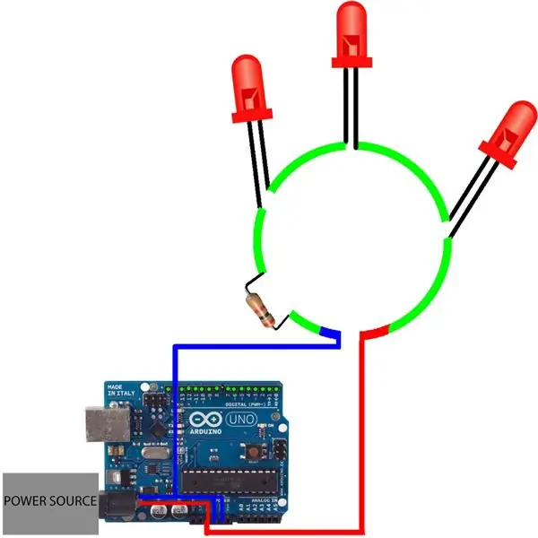 Seu circuito em um diagrama de circuito completo