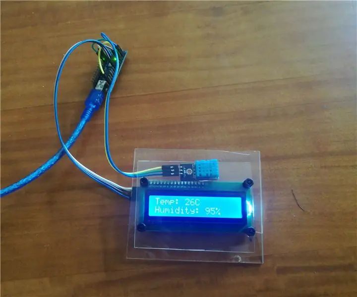 ONYESHA UNYENYEKEVU NA JOTO KWENYE LCD NA ARDUINO NANO: Hatua 5