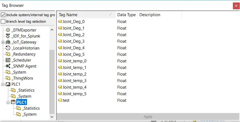 Stap 6: Skuif die Tags Form Channel na IoT Gateway