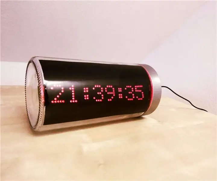 ESP8266 LED Matrix Clock: 8 etapas (com imagens)