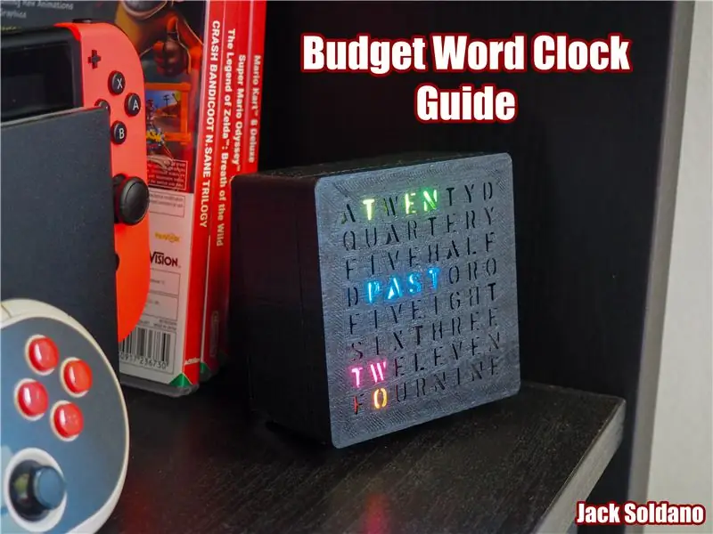 Rozpočet Arduino RGB Word Clock!