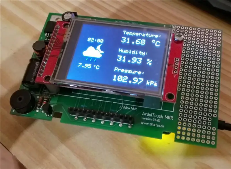 Monitor meteorològic amb escut Arduino MKR ENV