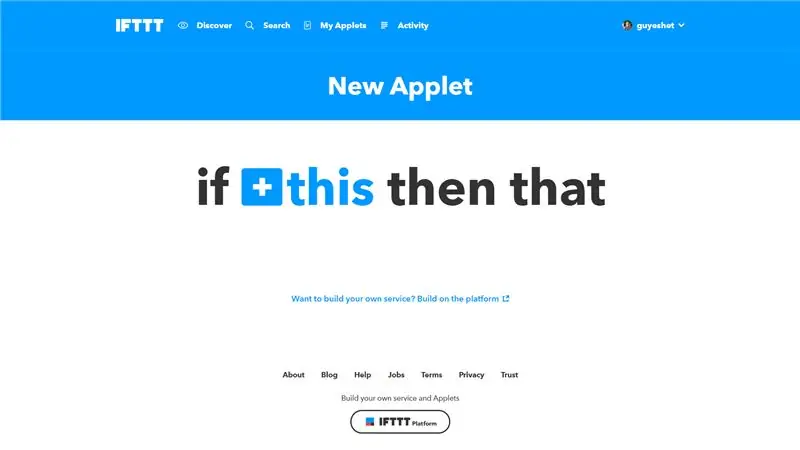 Membuat Applet IFTTT