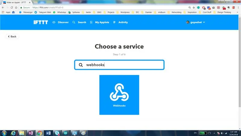 Crearea applet-urilor IFTTT