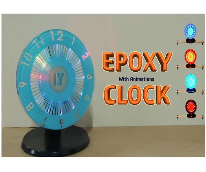 Epoxy Resin Led Clock: 15 trinn