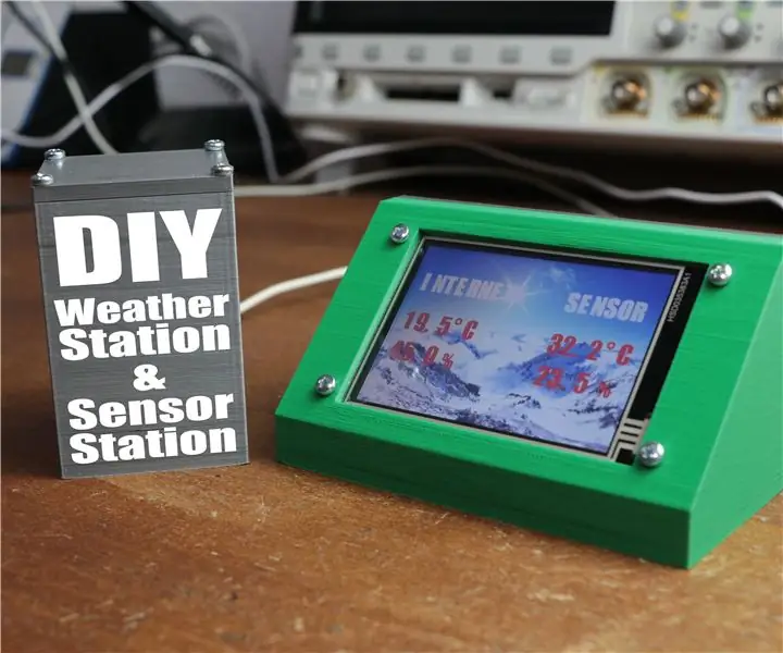 DIY meteorologická stanice a WiFi senzorová stanice: 7 kroků (s obrázky)