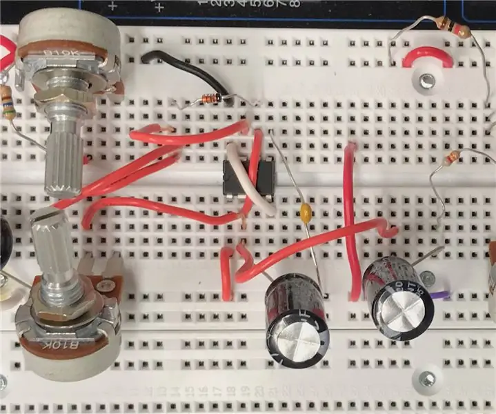 Pulzující LED s časovačem 555 a potenciometry: 4 kroky