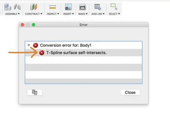 Com es poden reparar els errors T-Spline que s’intersecten a Fusion 360