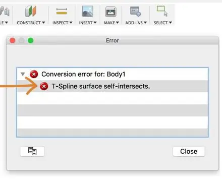 Sådan repareres selvkrydsende T-Spline-fejl i Fusion 360: 8 trin