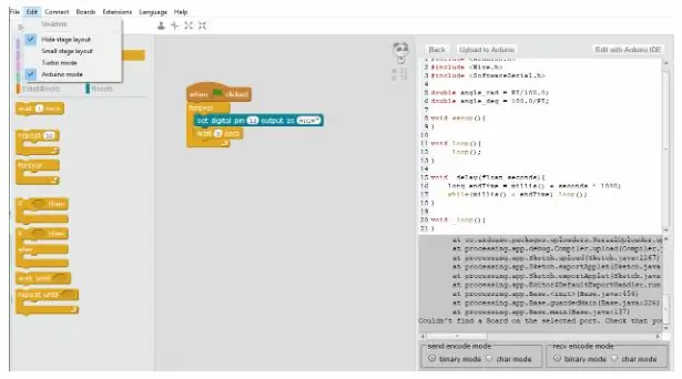 Pengekodan pada Arduino IDE