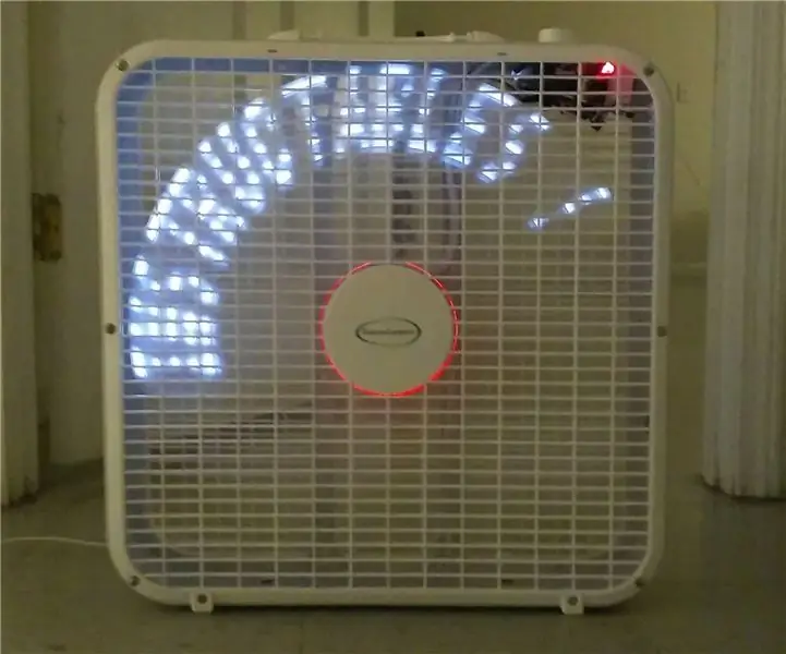 ESP8266 POV ventilator sa satom i ažuriranjem teksta web stranice: 8 koraka (sa slikama)