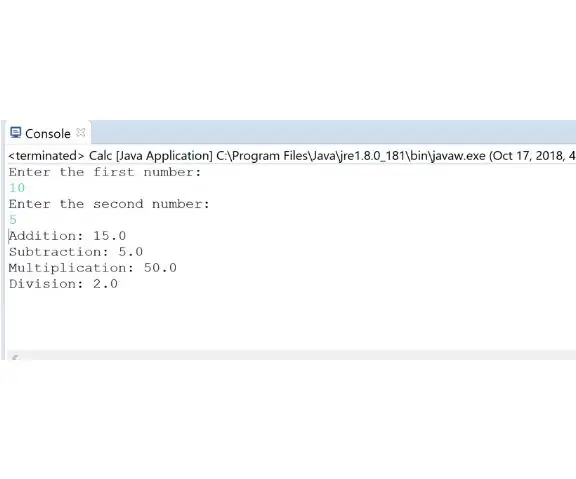 Como fazer uma calculadora simples em Java: 10 etapas