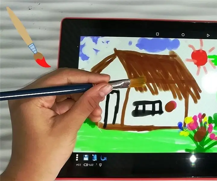 Comment peindre avec un pinceau ordinaire et de l'eau pour dessiner sur une tablette ou un téléphone portable : 4 étapes