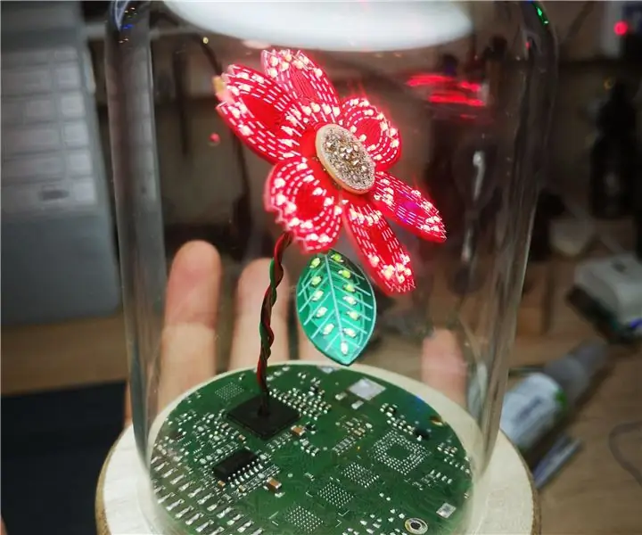 פרח LED PCB: 7 שלבים (עם תמונות)